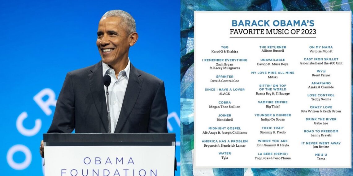 Nigerians celebrate as Davido, Burna Boy, Tems, Olamide and Asake feature in Barack Obama’s favorite music of 2023