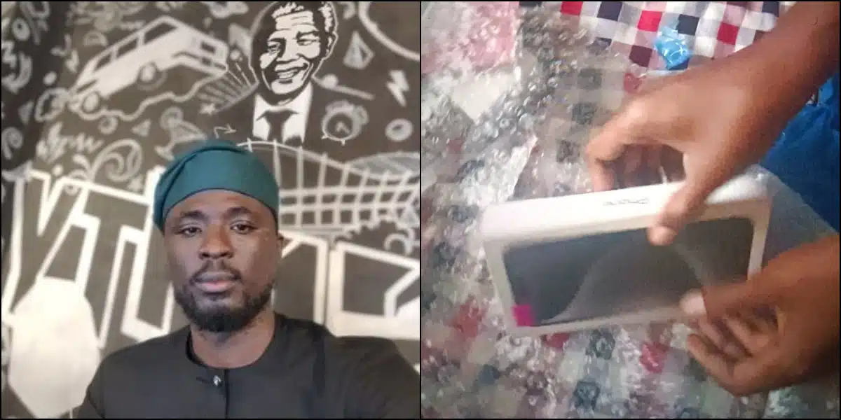 Man flabbergasted as lover buys him iPhone 15 Pro Max after his Android got spoilt