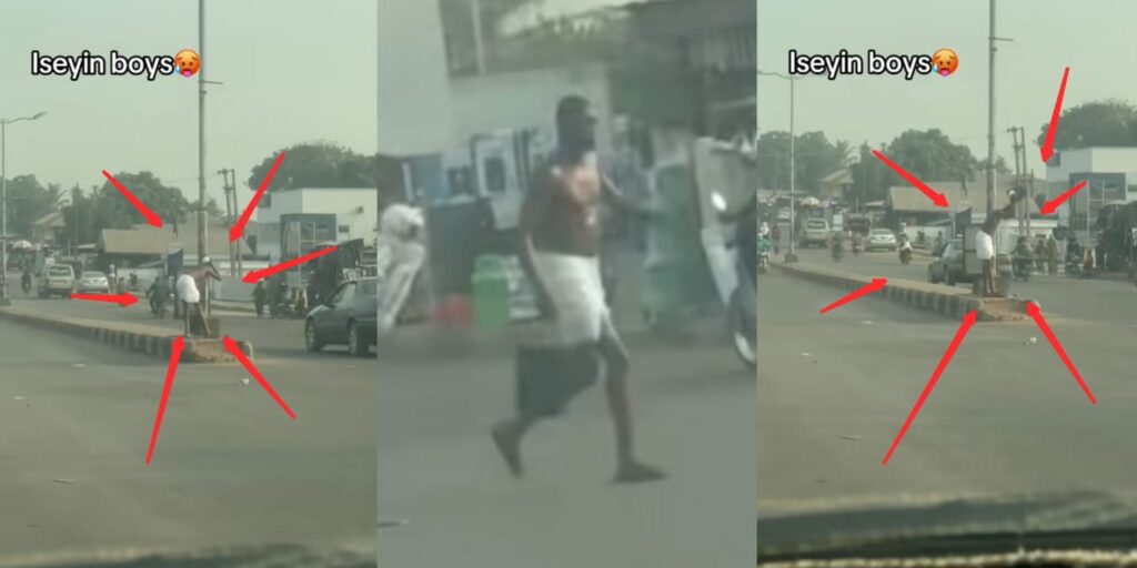 Man bathes in the middle of Road (WATCH VIDEO)