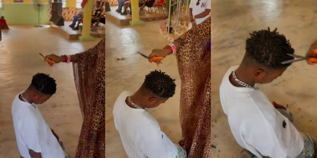 woman uses scissors to cut man’s dreadlocks in church (WATCH)