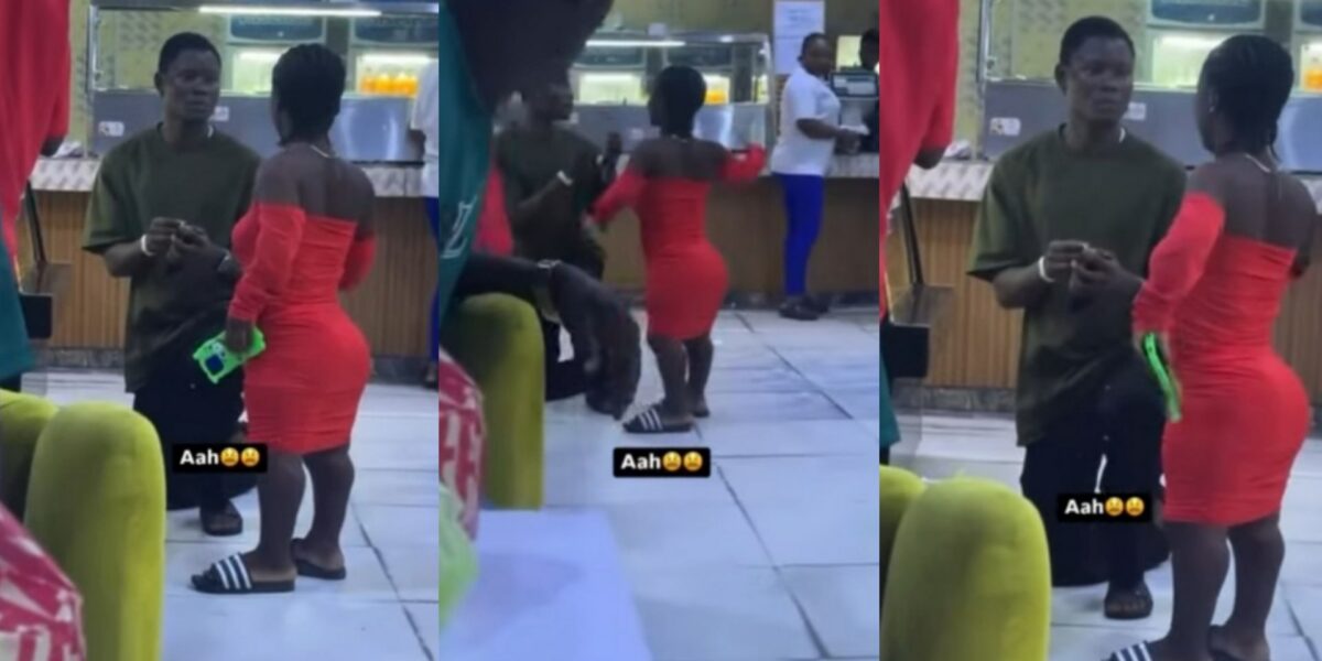 lady embarrasses man for proposing in public (WATCH)