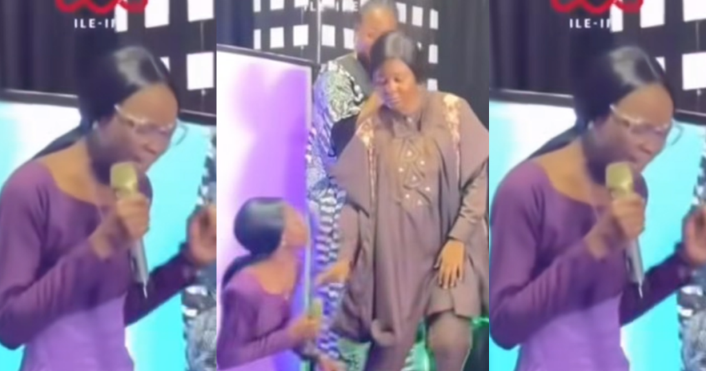 Lady Going Through Brɘak-up Brɘaks Down in Tɘars During Church Worship (VIDEO)