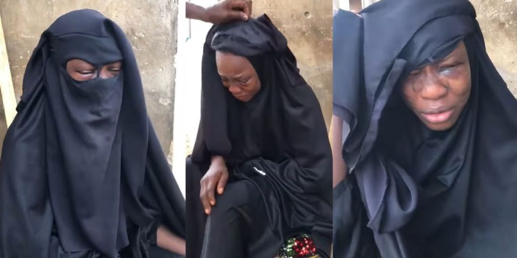 Alfa beats his  wife to pulp and leaves her with a huge swollen face because of N800 in Ibadan (Watch)