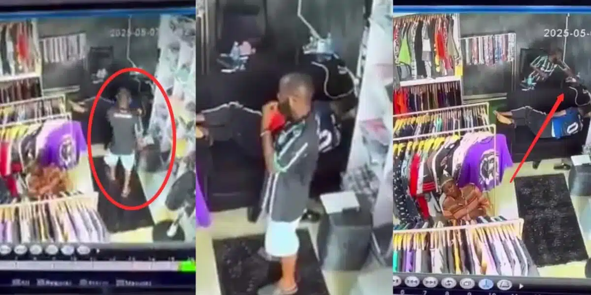 Boutique owner and sales rep asleep as man steals 2 iPhones (WATCH)